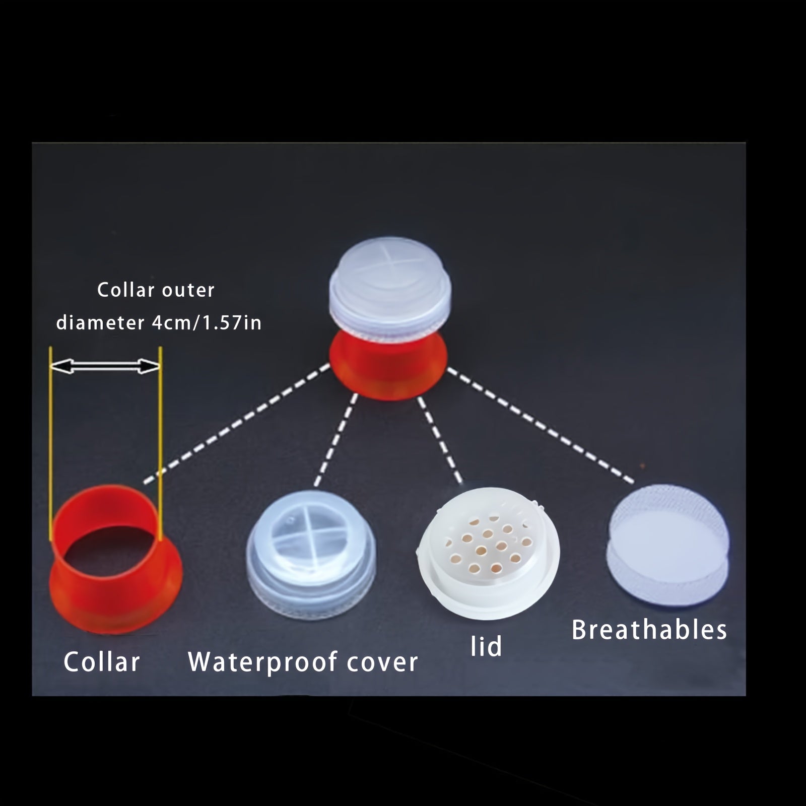 10pcs Ventilation Sealing Caps for Mushroom Cultivation Growth Bags - Durable Waterproof and Moisture-Proof Plastic