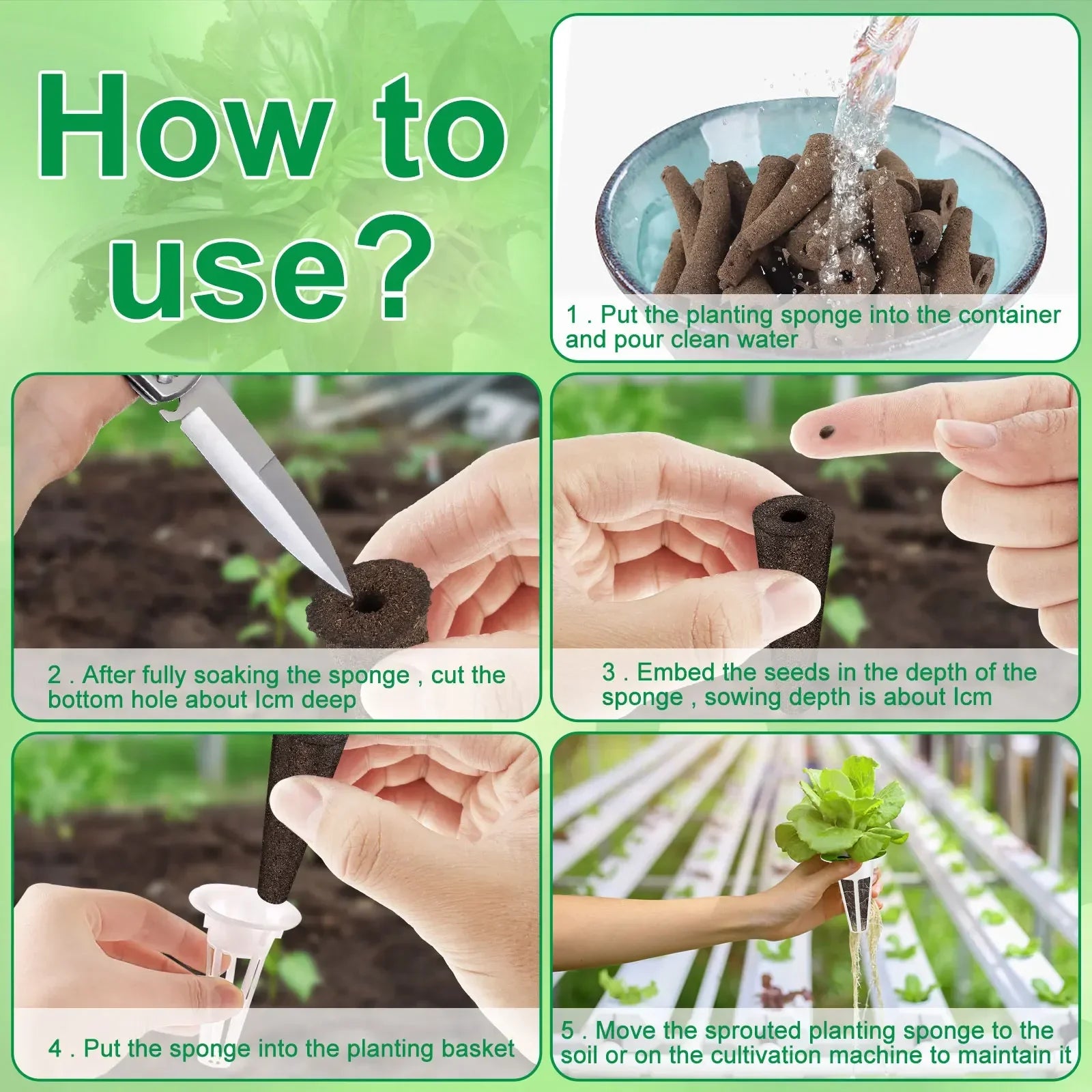120Pcs Hydroponic Garden Accessories Pod Set – Reusable Plant Pod Kit for Hydroponic Growing - Set / United States