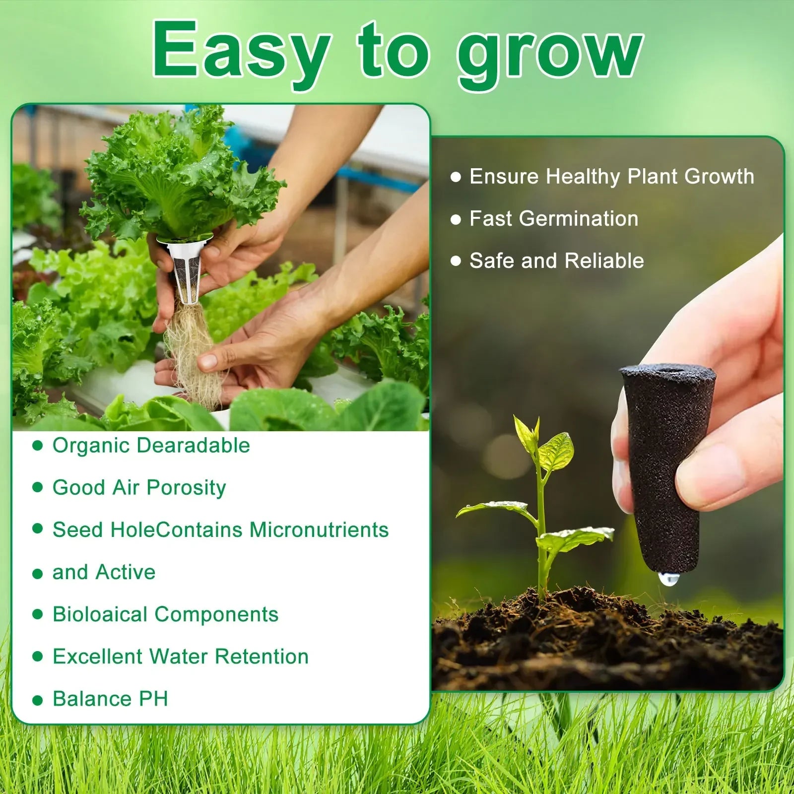 120Pcs Hydroponic Garden Accessories Pod Set – Reusable Plant Pod Kit for Hydroponic Growing - Set / United States