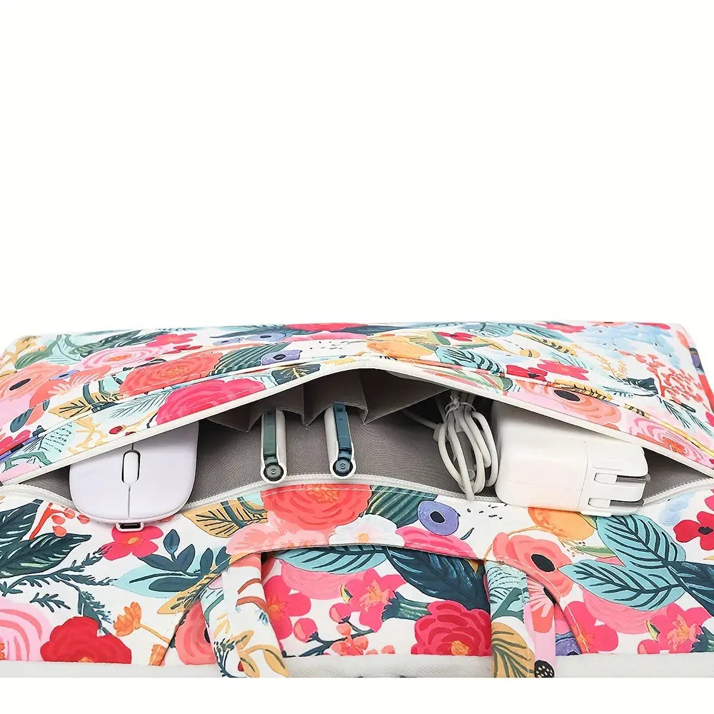 15-15.6’’ Waterproof Laptop Shoulder Bag for MacBook Pro 16 HP Dell & More - TSA Compliant Nylon Messenger with Cotton