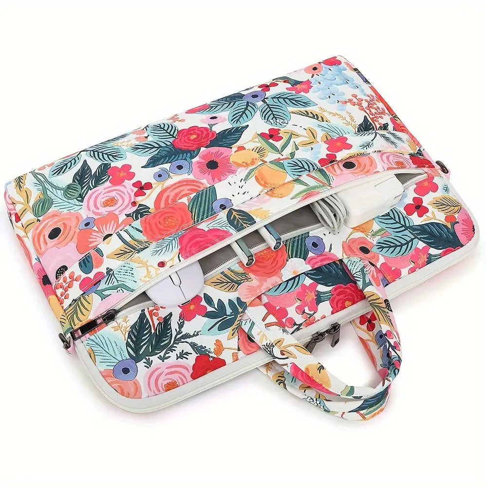 15-15.6’’ Waterproof Laptop Shoulder Bag for MacBook Pro 16 HP Dell & More - TSA Compliant Nylon Messenger with Cotton
