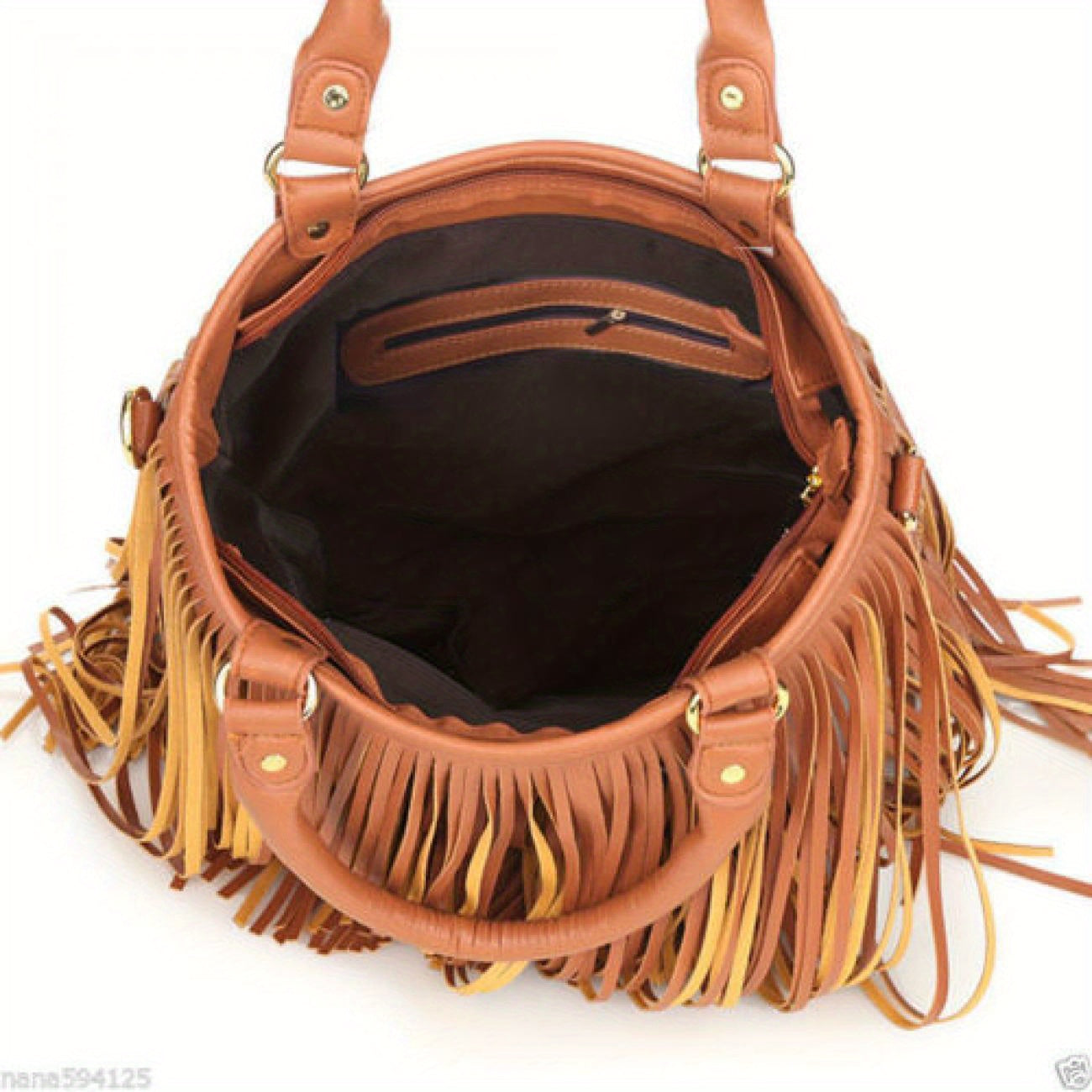 Elegant Tassel Suede Handbag for Women & Girls - Fashionable Messenger Shoulder Bag Satchel for Everyday Use