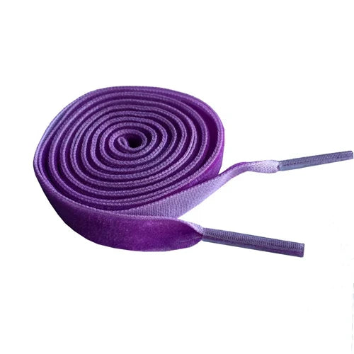 1cm Wide Velvet Ribbon Flat Shoelaces - Fantastic Replacement Laces for Sneakers & Sports Shoes 120cm/47 Inch Length