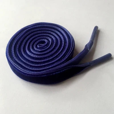 1cm Wide Velvet Ribbon Flat Shoelaces - Fantastic Replacement Laces for Sneakers & Sports Shoes 120cm/47 Inch Length