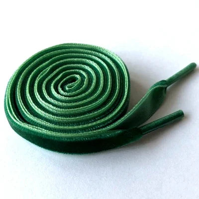 1cm Wide Velvet Ribbon Flat Shoelaces - Fantastic Replacement Laces for Sneakers & Sports Shoes 120cm/47 Inch Length