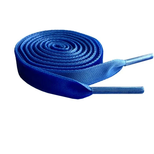 1cm Wide Velvet Ribbon Flat Shoelaces - Fantastic Replacement Laces for Sneakers & Sports Shoes 120cm/47 Inch Length