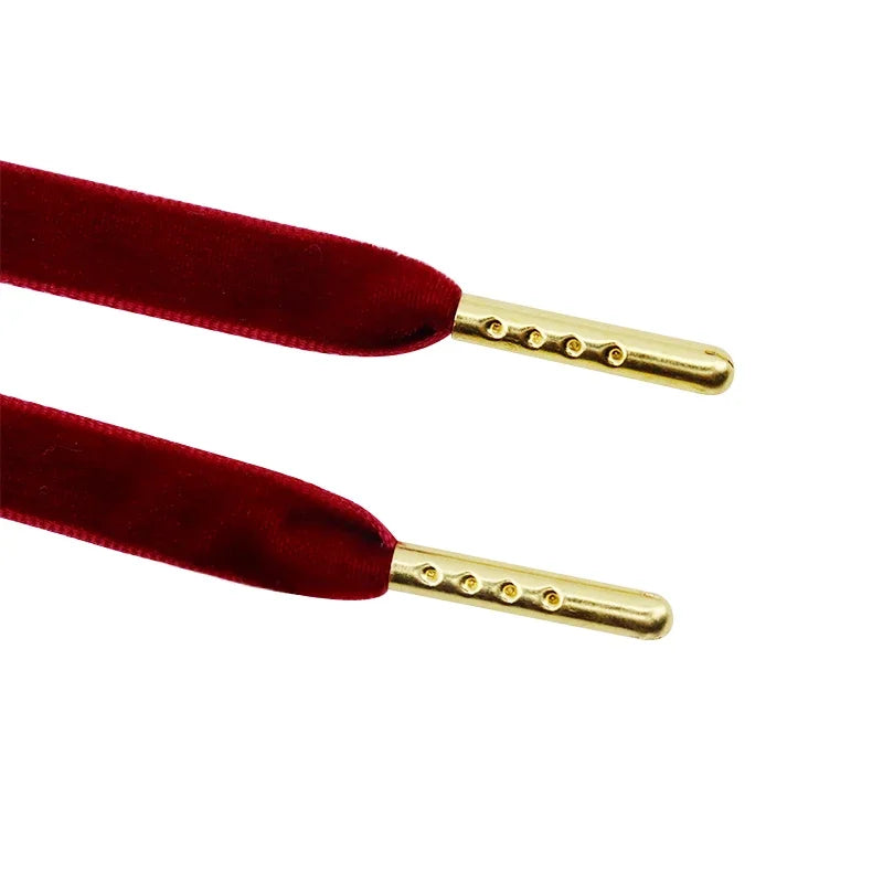 1cm Width Luxurious Double-Sided Velvet Shoelaces - Suede Pile Coating for Women & Men Shoes Black White Colorful