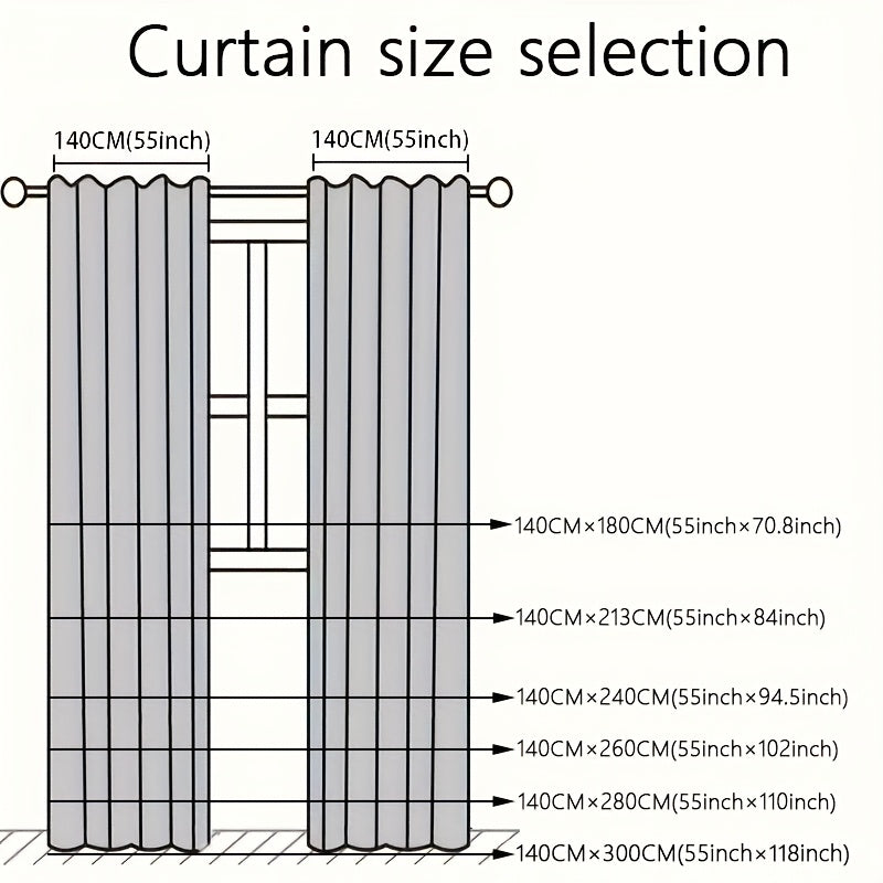2pcs/1set Velvet Fabric Semi-Blackout Warm and Insulating Curtains Suitable for Bedroom Living Room and Other