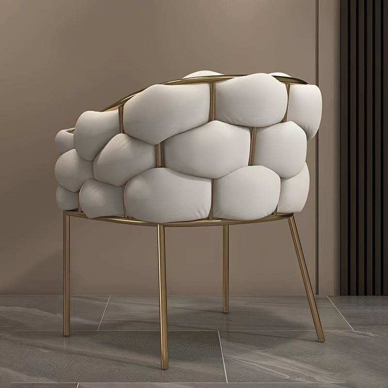 Memory Foam Egg Lounge Chair - Spot-Clean Upholstery, Versatile for Living Room, Bedroom, Balcony, and Outdoor Leisure