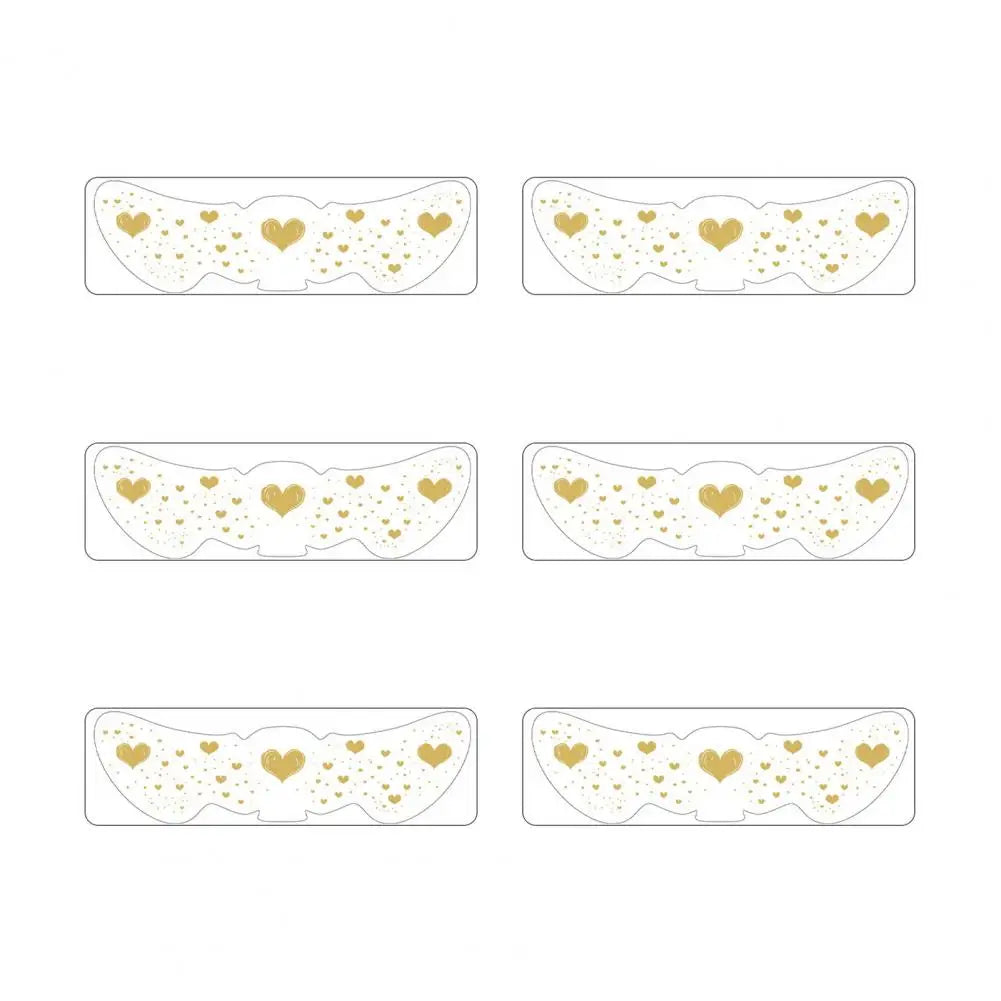 6Pcs Gold Glitter Freckles Face Tattoo Stickers Waterproof Artificial Freckle Patches Shimmering Makeup Speckles