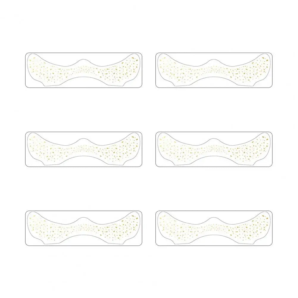 6Pcs Gold Glitter Freckles Face Tattoo Stickers Waterproof Artificial Freckle Patches Shimmering Makeup Speckles