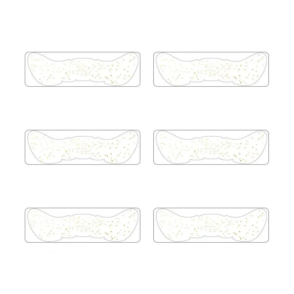 6Pcs Gold Glitter Freckles Face Tattoo Stickers Waterproof Artificial Freckle Patches Shimmering Makeup Speckles