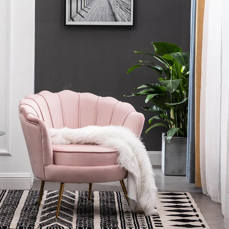 Modern Minimalist Light Luxury Single Sofa Chair – Nordic Style Small Apartment Armchair for Living Room Home Furniture