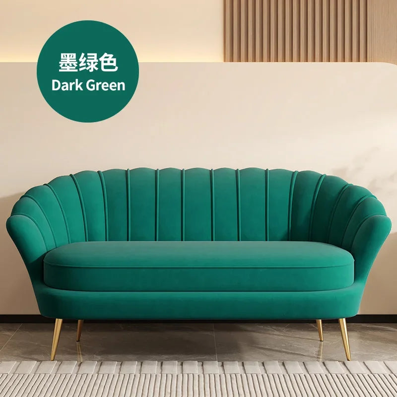 Eco-Friendly Small Double & Triple Sofa – Compact Modern Couch for Bedroom, Rental Homes, Apartments, Women’s Clothing Stores, Beauty Salons & Rest Areas