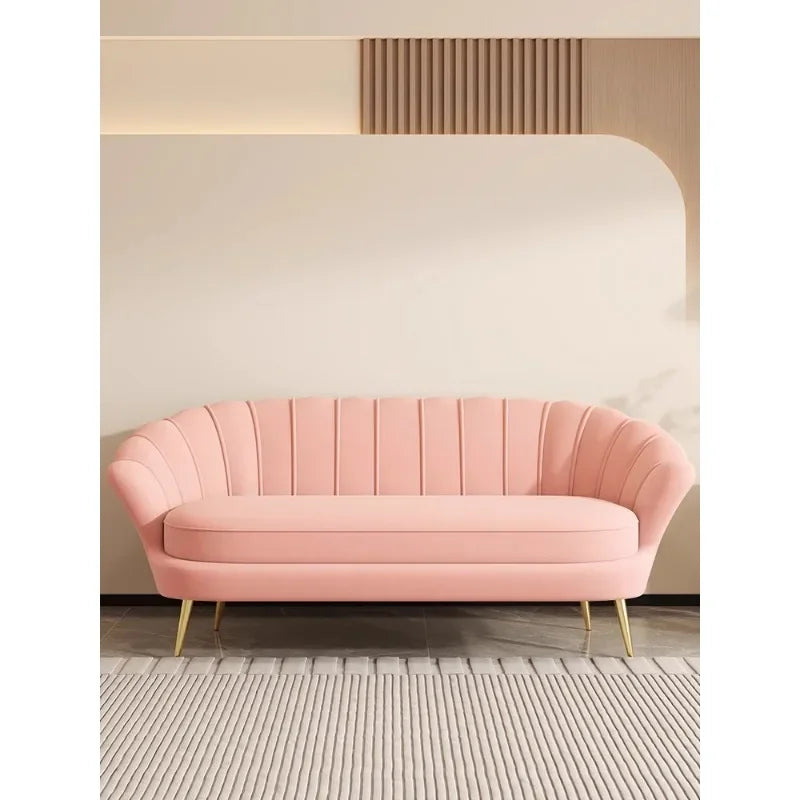 Eco-Friendly Small Double & Triple Sofa – Compact Modern Couch for Bedroom, Rental Homes, Apartments, Women’s Clothing Stores, Beauty Salons & Rest Areas