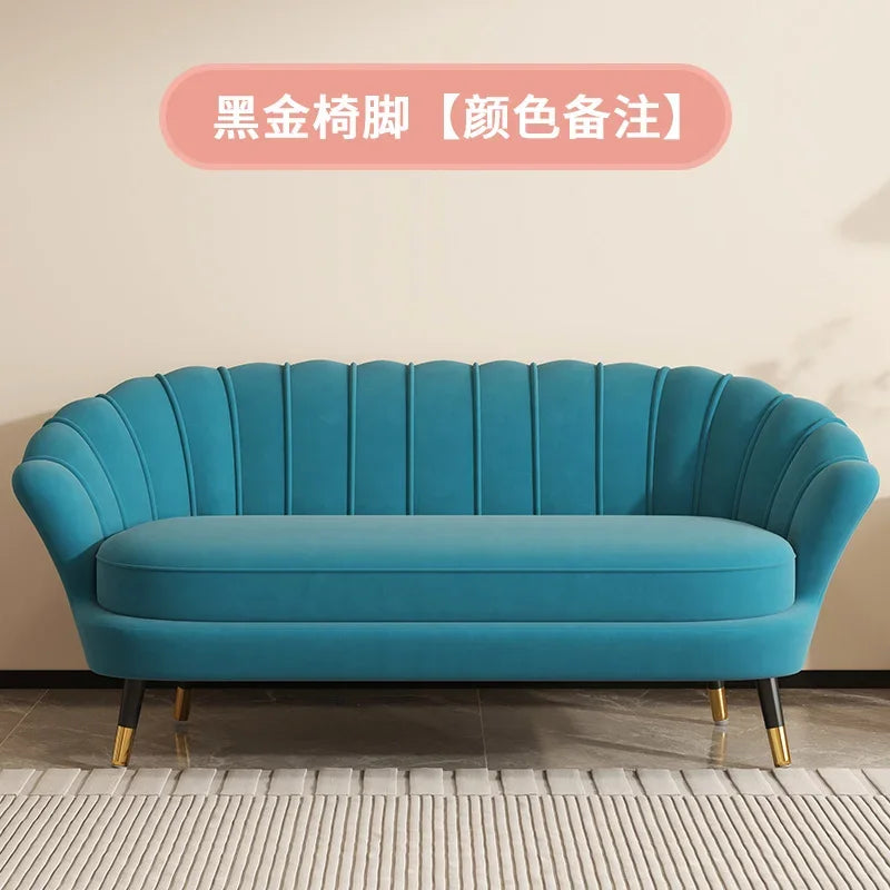 Eco-Friendly Small Double & Triple Sofa – Compact Modern Couch for Bedroom, Rental Homes, Apartments, Women’s Clothing Stores, Beauty Salons & Rest Areas