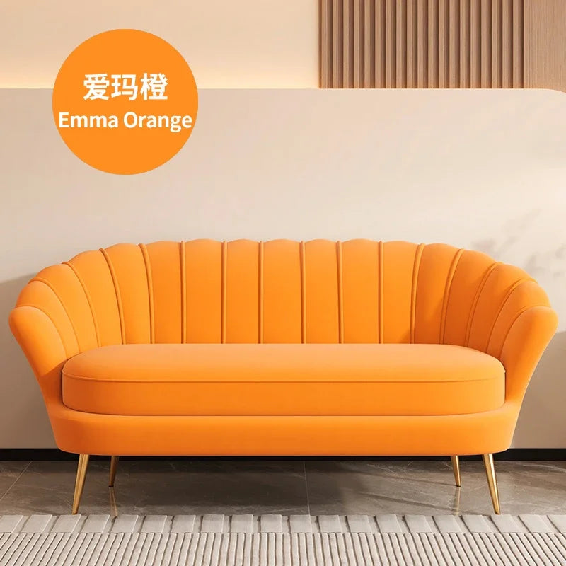 Eco-Friendly Small Double & Triple Sofa – Compact Modern Couch for Bedroom, Rental Homes, Apartments, Women’s Clothing Stores, Beauty Salons & Rest Areas