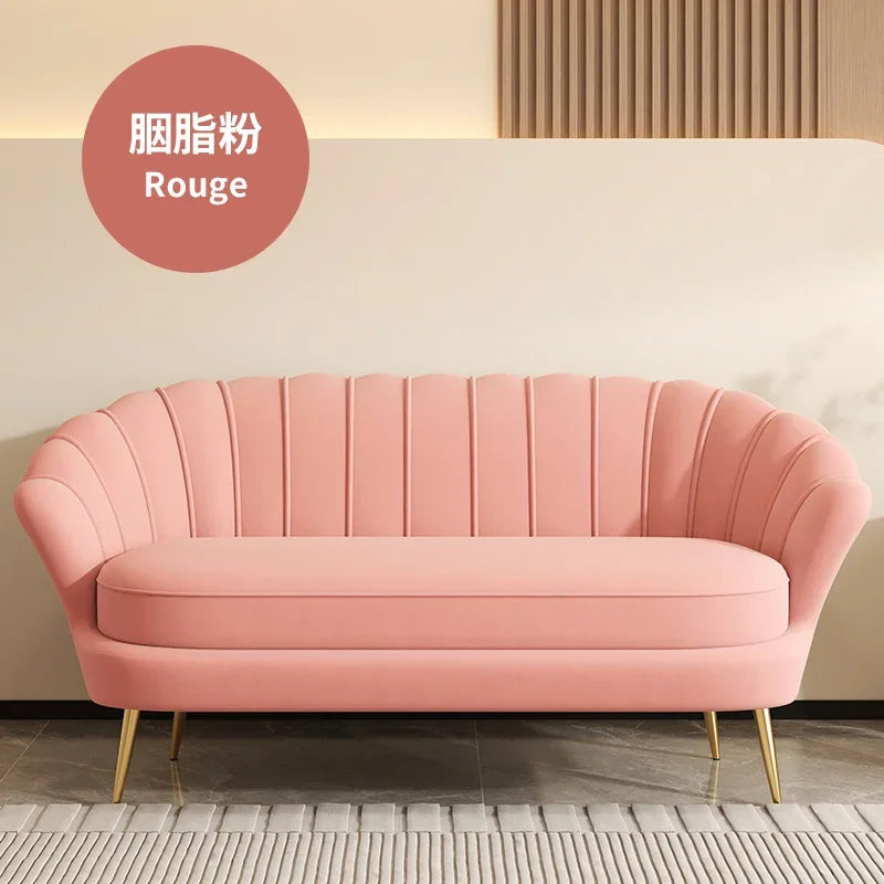 Eco-Friendly Small Double & Triple Sofa – Compact Modern Couch for Bedroom, Rental Homes, Apartments, Women’s Clothing Stores, Beauty Salons & Rest Areas
