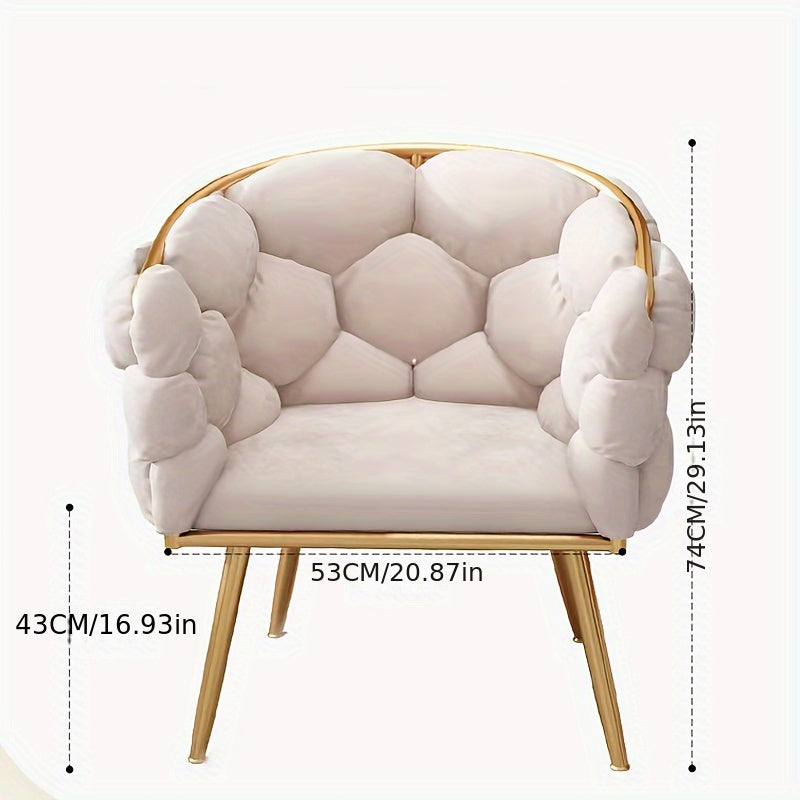 Memory Foam Egg Lounge Chair - Spot-Clean Upholstery, Versatile for Living Room, Bedroom, Balcony, and Outdoor Leisure