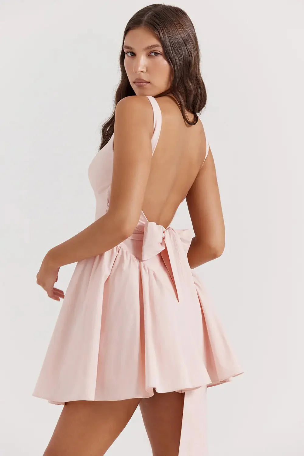 dress - Backless Tie Dye A - line Party Cocktail Boho Dress - Boho Eco Boutique™ - dress - Boho Eco Boutique™ - Black - Large -