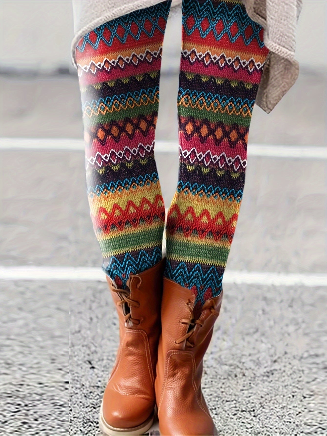 customized - Bohemian Leggings - Stylish & Comfortable, Perfect for Free - Spirited Fashion - Boho Eco Boutique™ - customized - Boho Eco Boutique™ - Multicolor - S(4) -