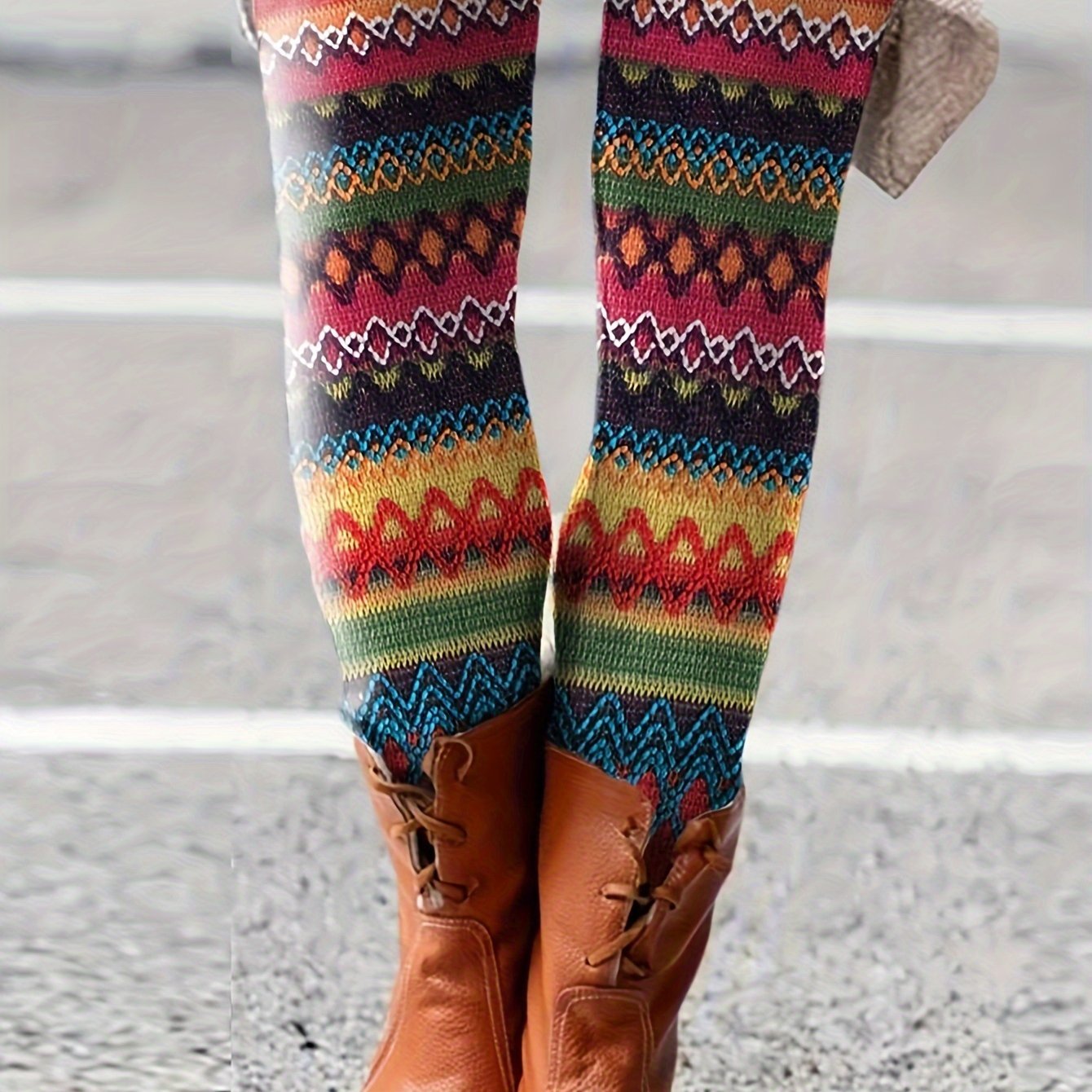 customized - Bohemian Leggings - Stylish & Comfortable, Perfect for Free - Spirited Fashion - Boho Eco Boutique™ - customized - Boho Eco Boutique™ - Multicolor - S(4) -
