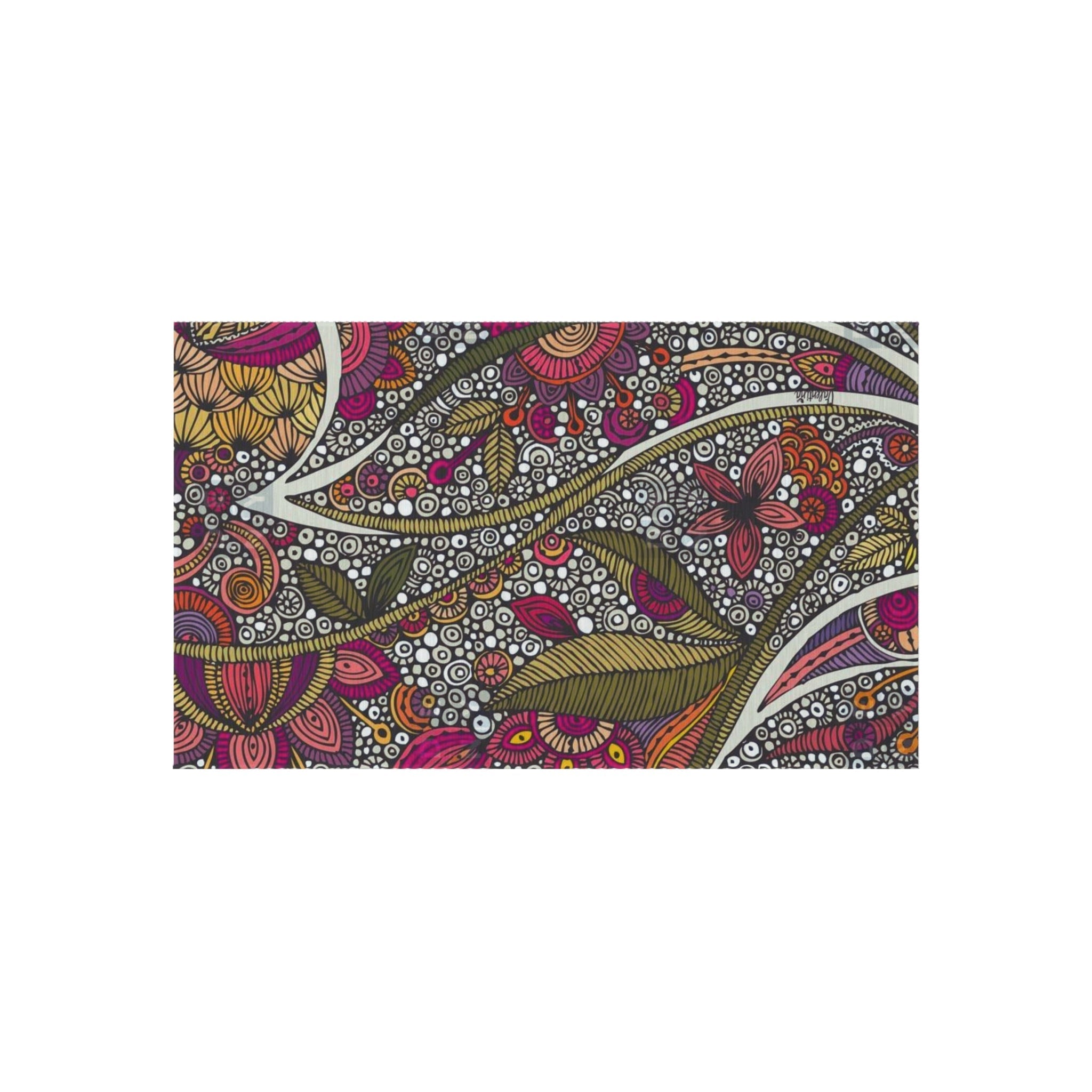 Home Decor - Boho Eco Boutique Outdoor Rug Floral and Geometric - Boho Eco Boutique™ - Home Decor - Boho Eco Boutique™ - 36" × 60" -