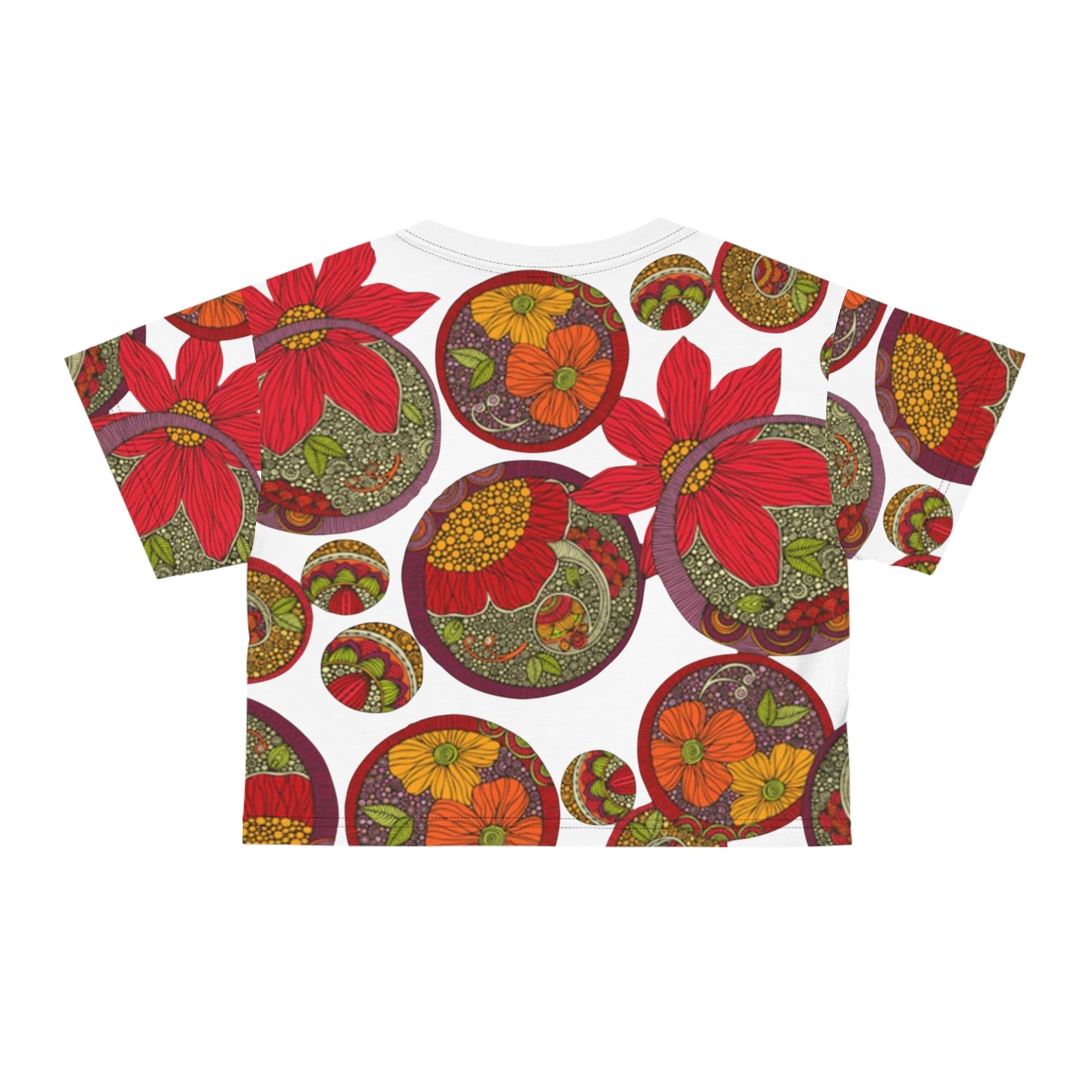 All Over Prints - Boho Eco Crop Tee - Boho Eco Boutique™ - All Over Prints - Boho Eco Boutique™ - Black stitching - 2XL -
