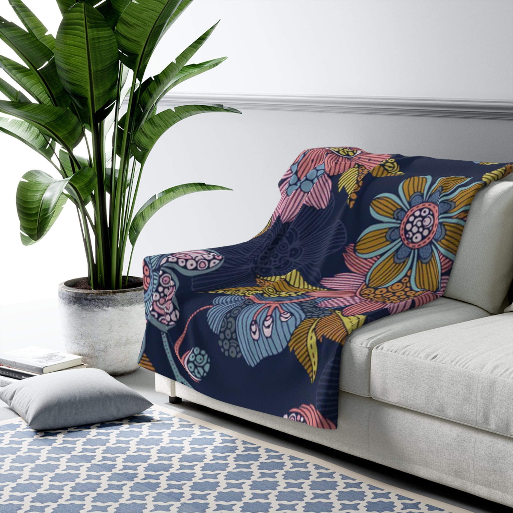 Home Decor - Boho Eco Fleece Blanket - Boho Eco Boutique™ - Home Decor - Boho Eco Boutique™ - 50" × 60" -