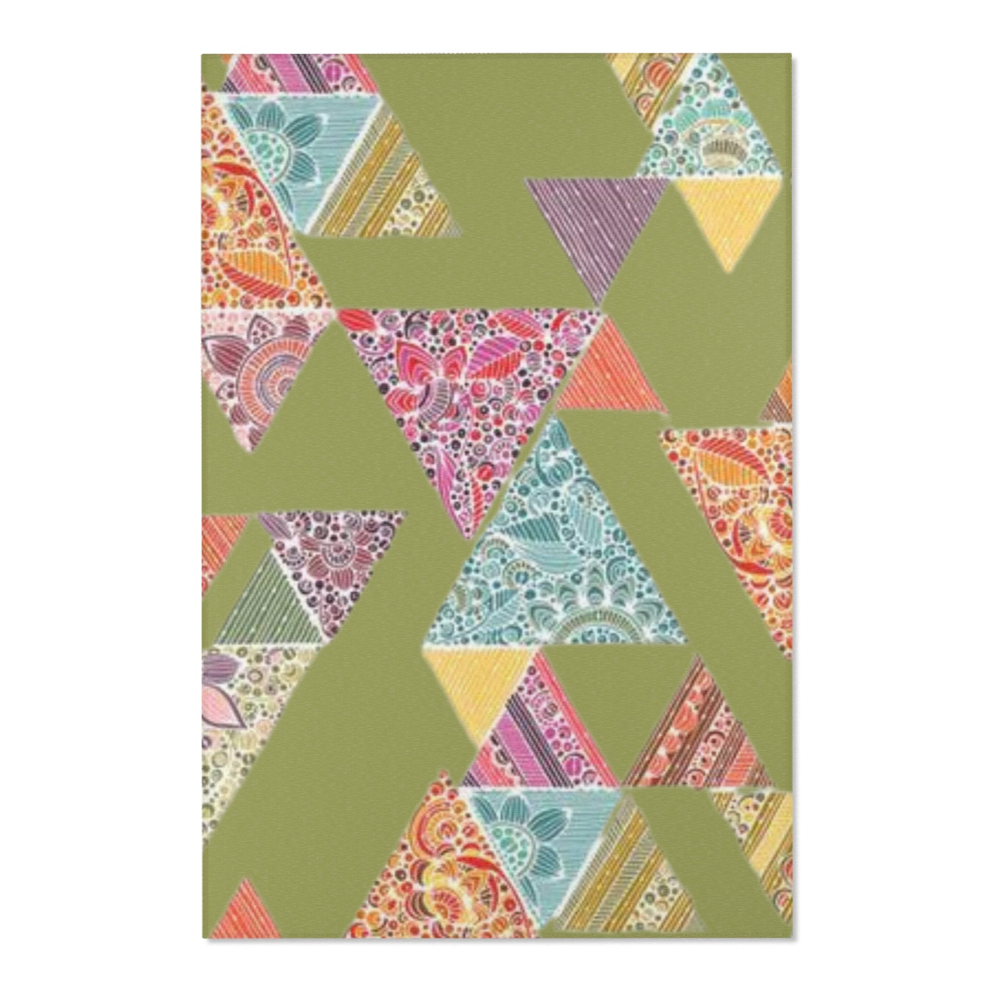 Home Decor - Boho Eco Patchwork Area Rug - Boho Eco Boutique™ - Home Decor - Boho Eco Boutique™ - 48" × 72" -