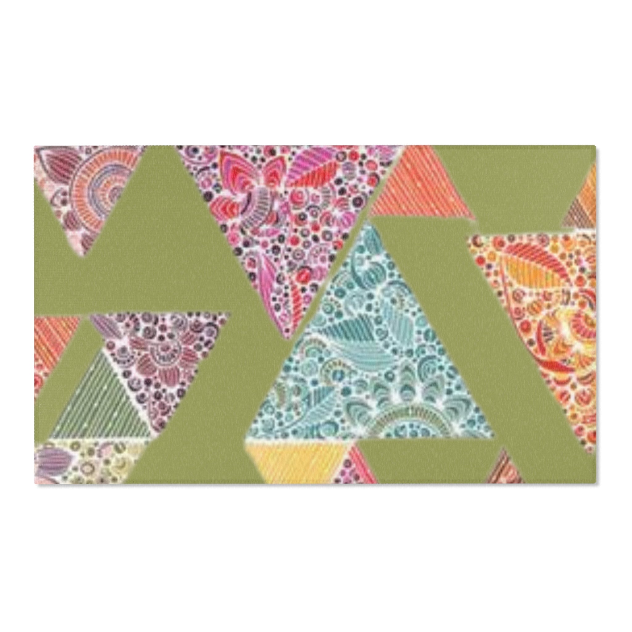 Home Decor - Boho Eco Patchwork Area Rug - Boho Eco Boutique™ - Home Decor - Boho Eco Boutique™ - 60" × 36" -