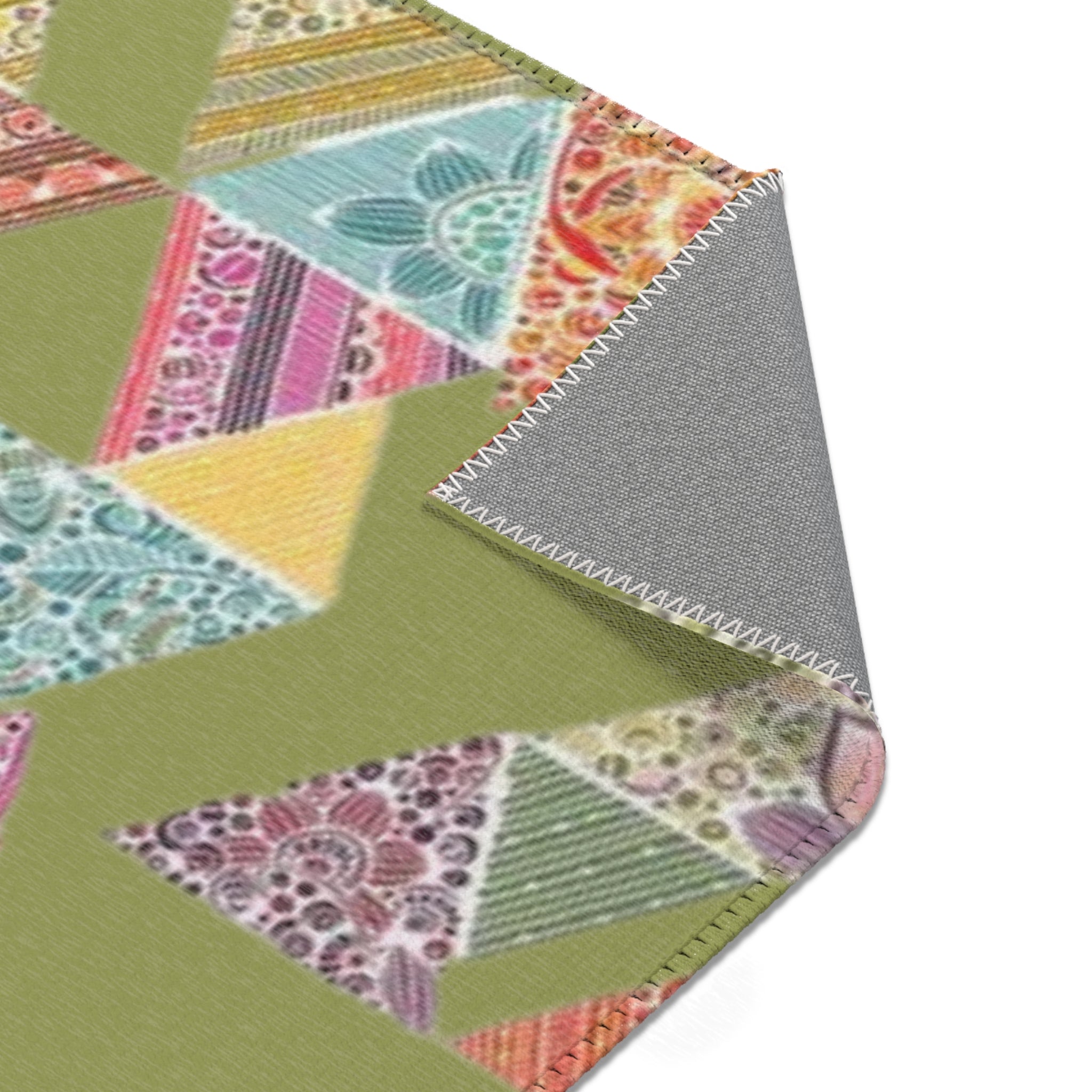 Home Decor - Boho Eco Patchwork Area Rug - Boho Eco Boutique™ - Home Decor - Boho Eco Boutique™ - 72" × 48" -
