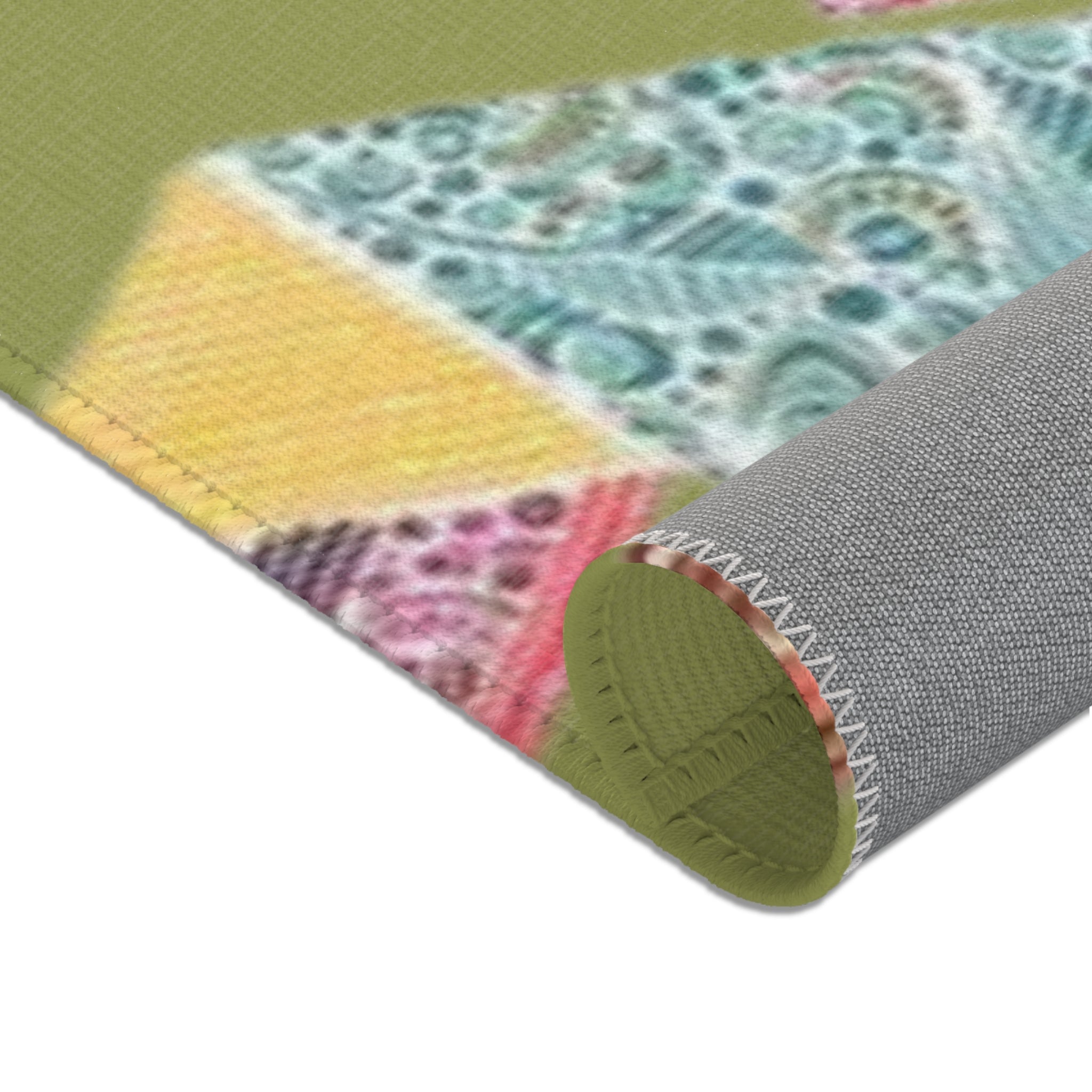 Home Decor - Boho Eco Patchwork Area Rug - Boho Eco Boutique™ - Home Decor - Boho Eco Boutique™ - 72" × 48" -