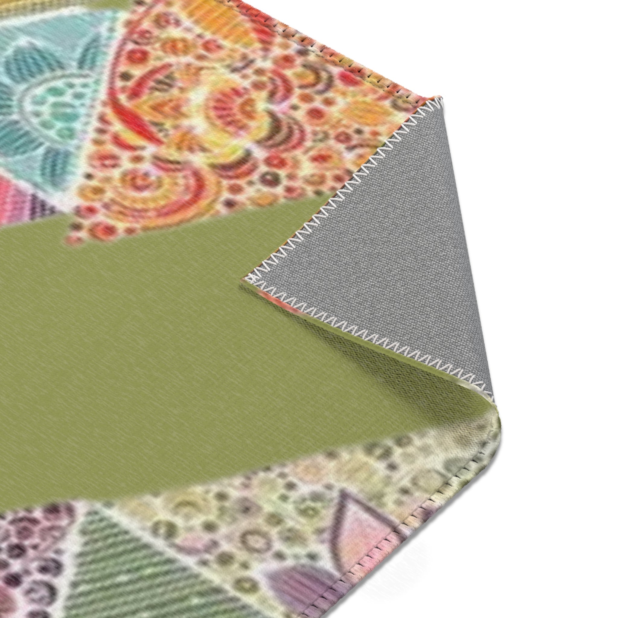 Home Decor - Boho Eco Patchwork Area Rug - Boho Eco Boutique™ - Home Decor - Boho Eco Boutique™ - 72" × 48" -