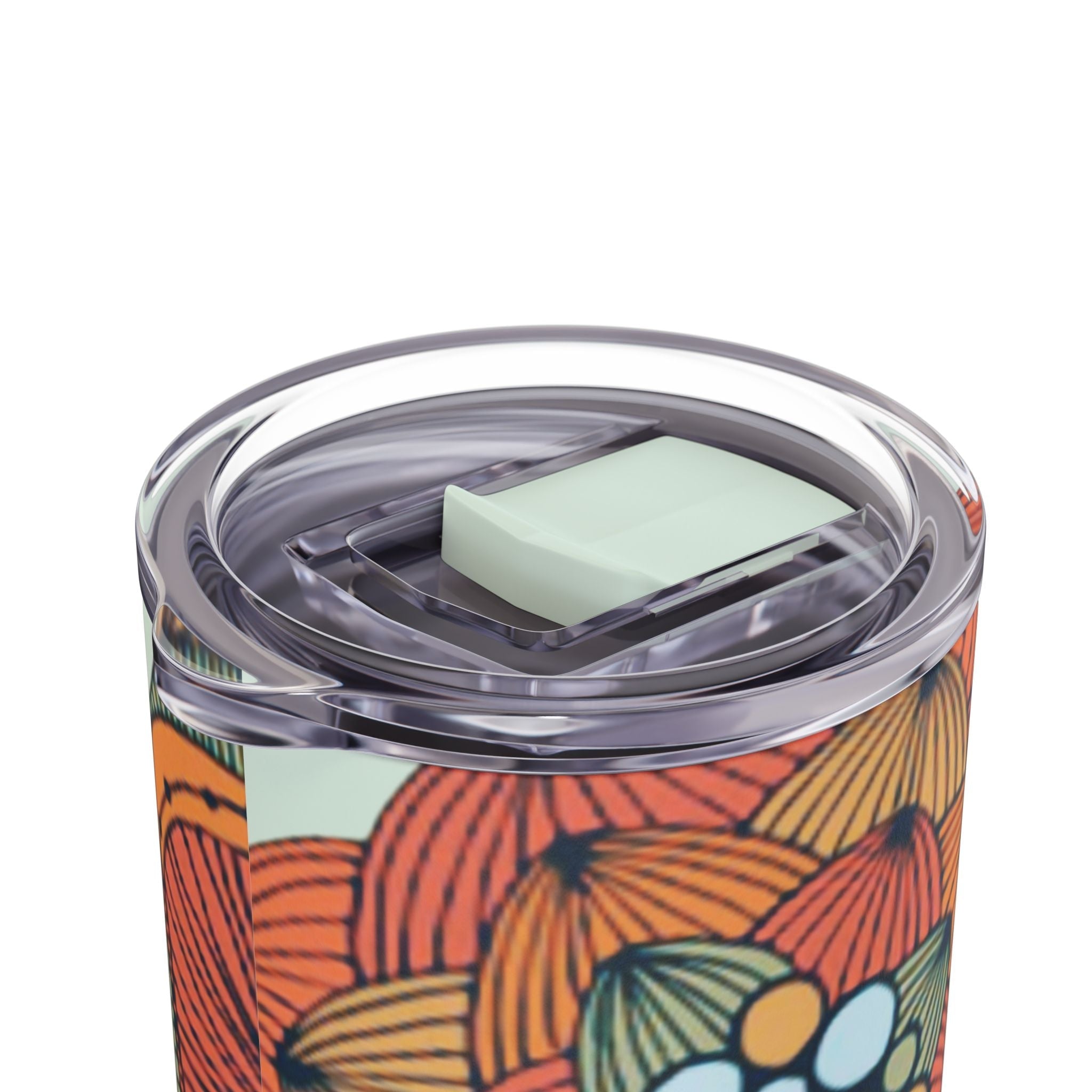Mug - Boho Eco Skinny Matte Floral Tumbler 20oz | Insulated Stainless Steel Travel Mug | Reusable Eco - Friendly Drinkware | Slim Design for Hot & Cold Beverages - Boho Eco Boutique™ - Mug - Boho Eco Boutique™ - Seaglass - 20oz - Matte