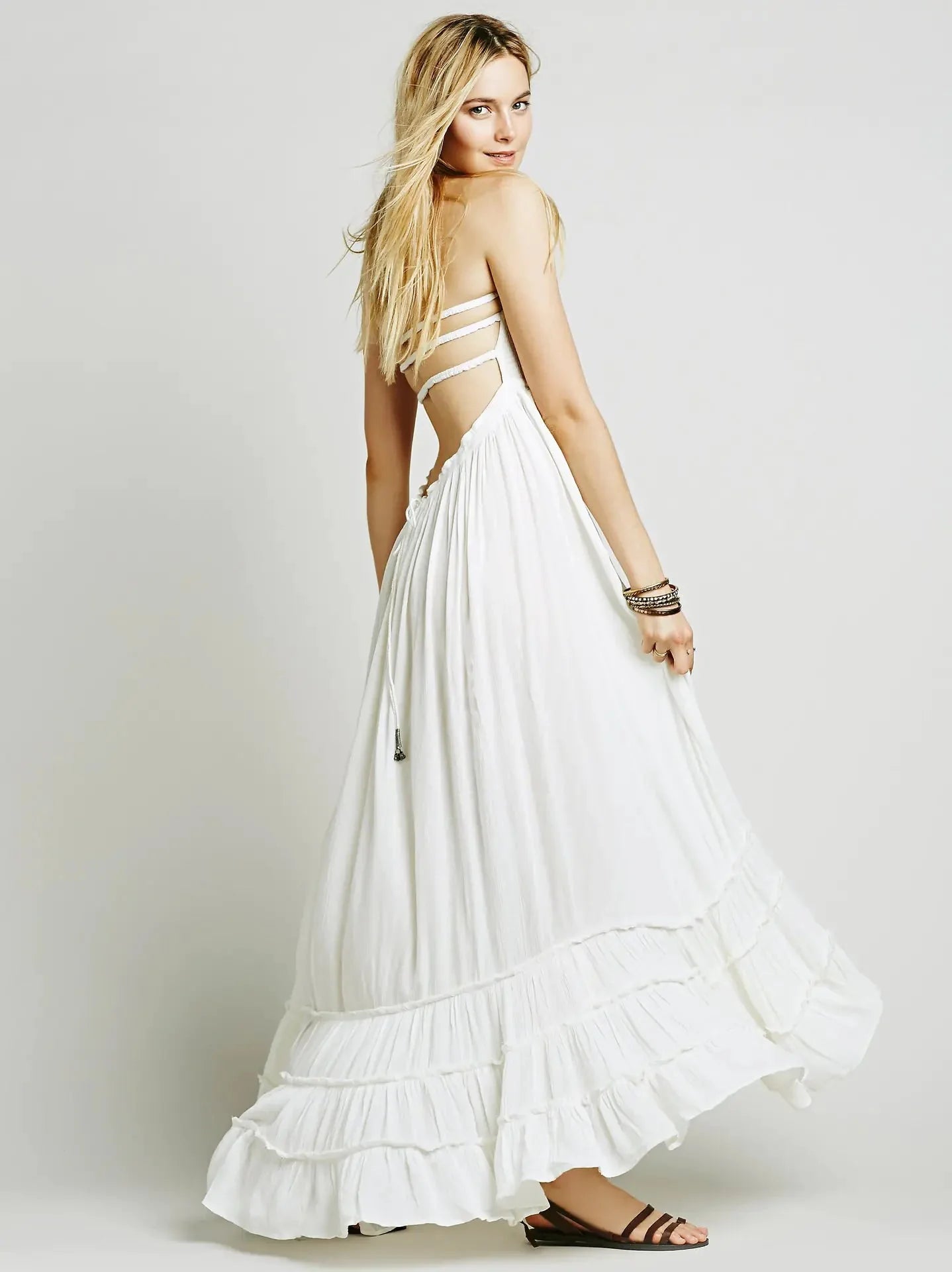 dress - Boho Flowy Festival Dress - Boho Eco Boutique™ - dress - Boho Eco Boutique™ - Black - Small -