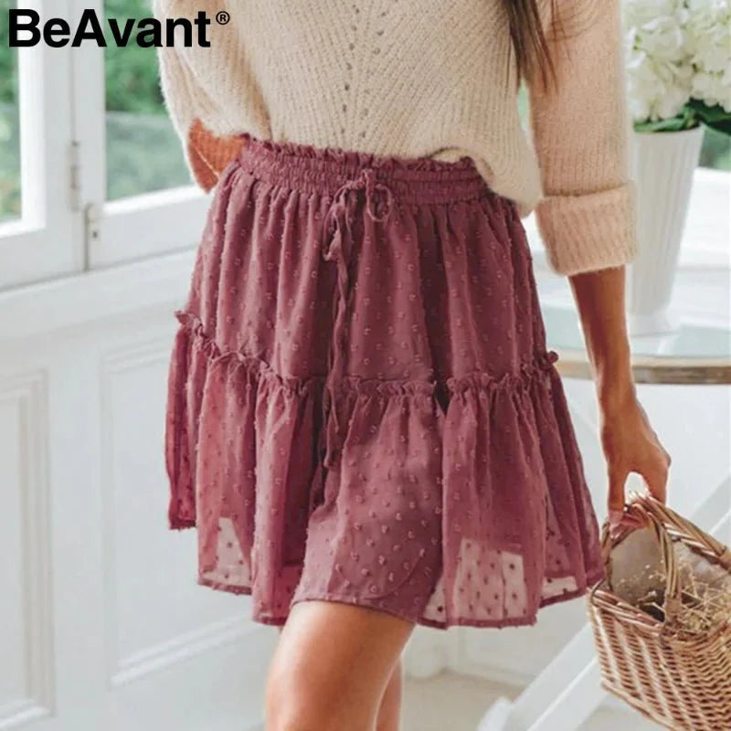 Skirt - Boho Ruffle Skirt - Boho Eco Boutique™ - Skirt - Boho Eco Boutique™ - Small -