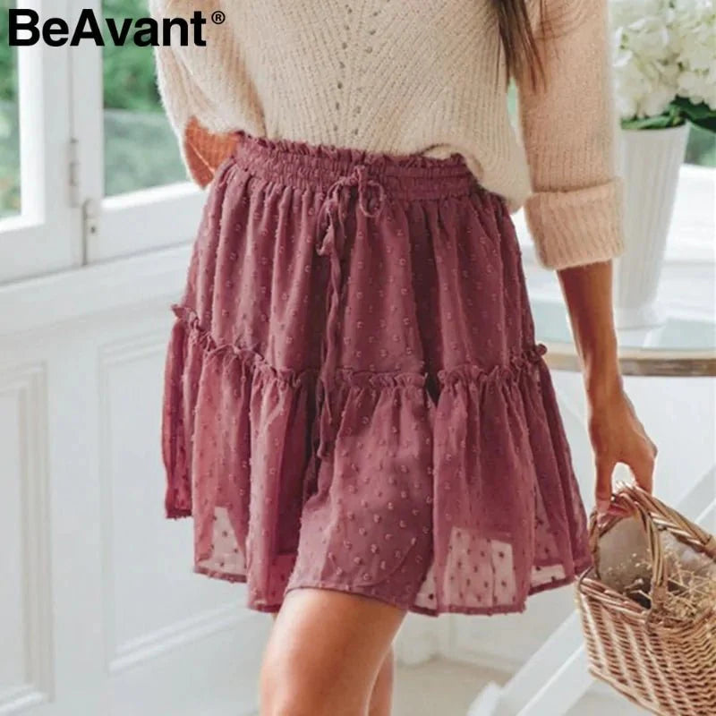 Skirt - Boho Ruffle Skirt - Boho Eco Boutique™ - Skirt - Boho Eco Boutique™ - Medium -