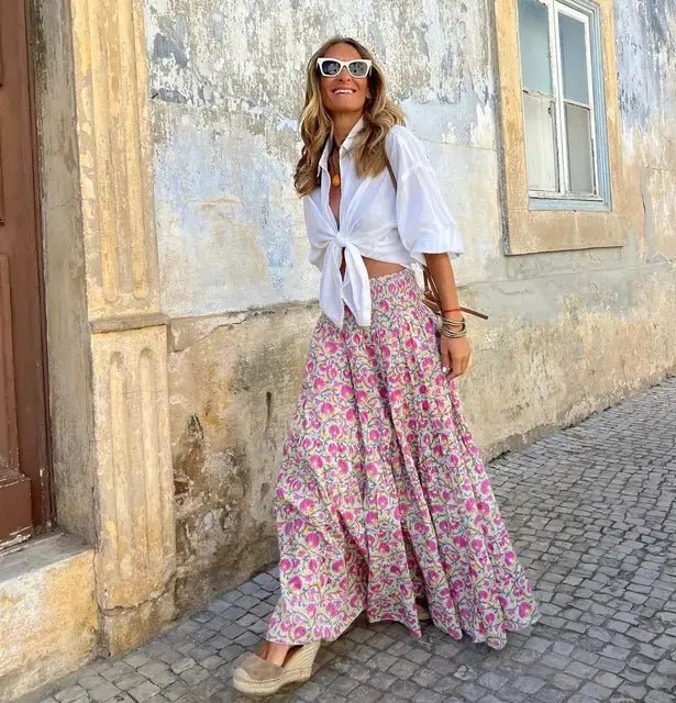 skirt - Casual All Match Boho Skirt - Boho Eco Boutique™ - skirt - Boho Eco Boutique™ - 8048 - Double Extra Large -