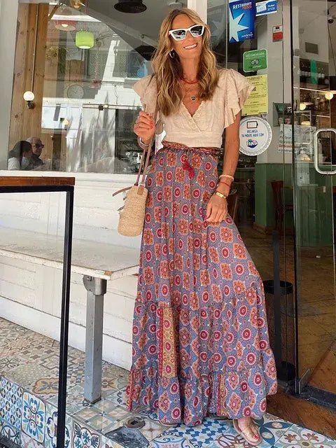 skirt - Casual All Match Boho Skirt - Boho Eco Boutique™ - skirt - Boho Eco Boutique™ - 8077 - Extra Large 18 -