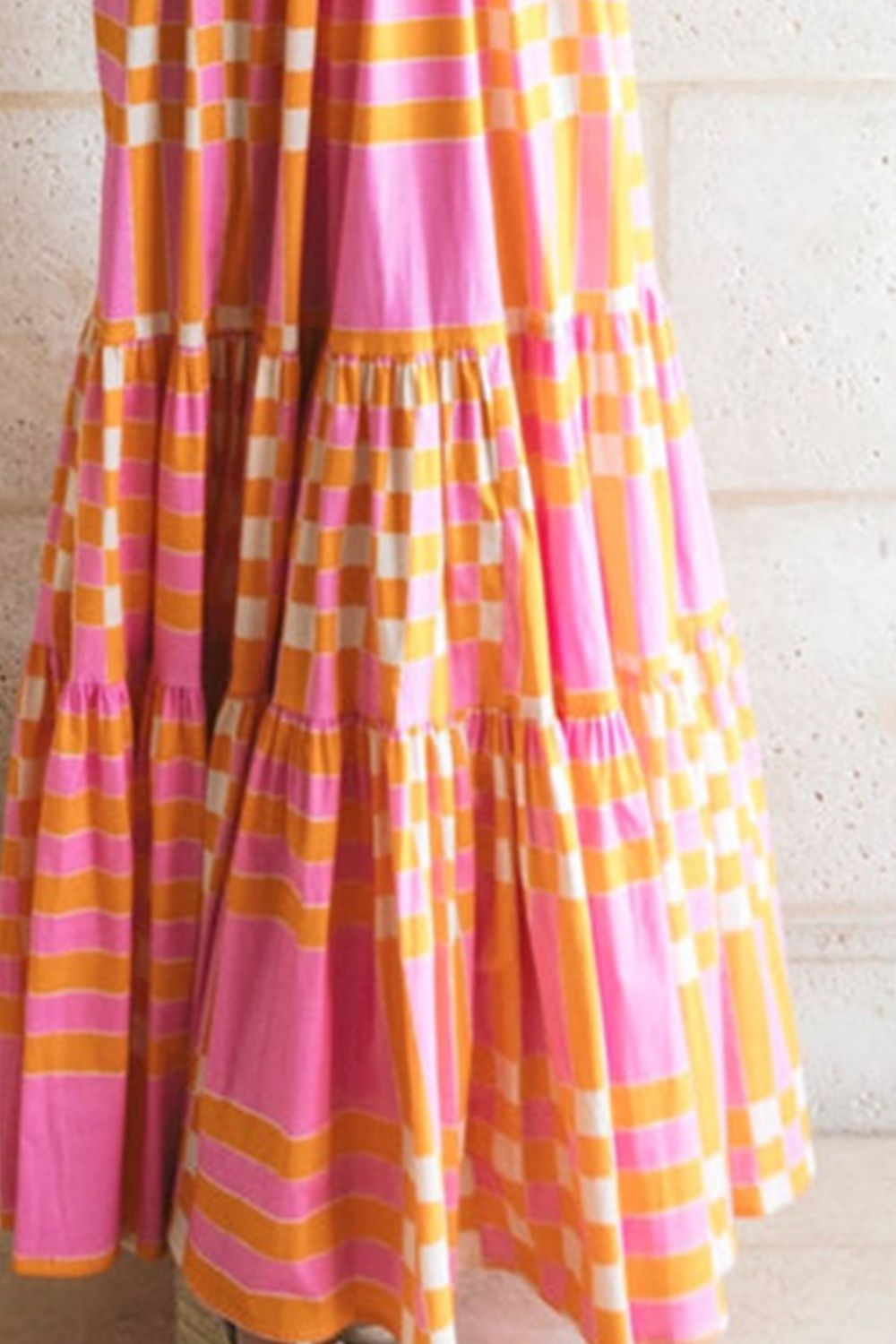 Dress - Color Block Tie Shoulder Smocked Dress - Boho Chic, Flowy & Stylish - Boho Eco Boutique™ - Boho Eco Boutique™ - 100100539991660 - Pink - S -