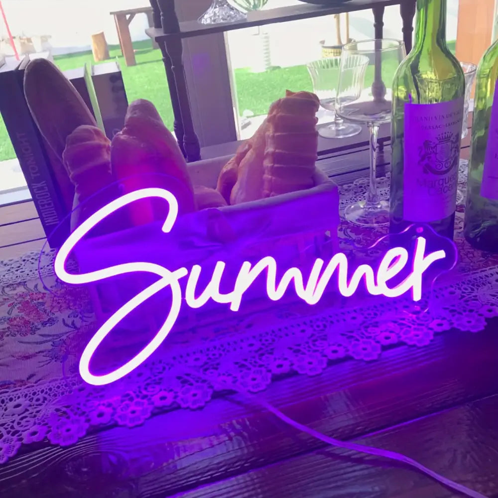 Custom LED Neon Sign - Personalized Name USB Powered Wall Decor Light in 12 Colors for Bedroom Wedding Birthday Party