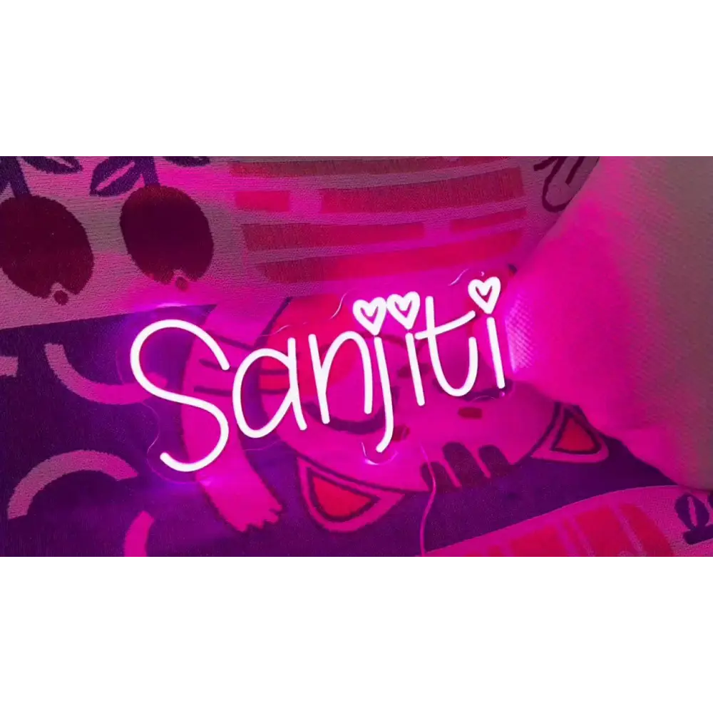 Custom LED Neon Sign - Personalized Name USB Powered Wall Decor Light in 12 Colors for Bedroom Wedding Birthday Party
