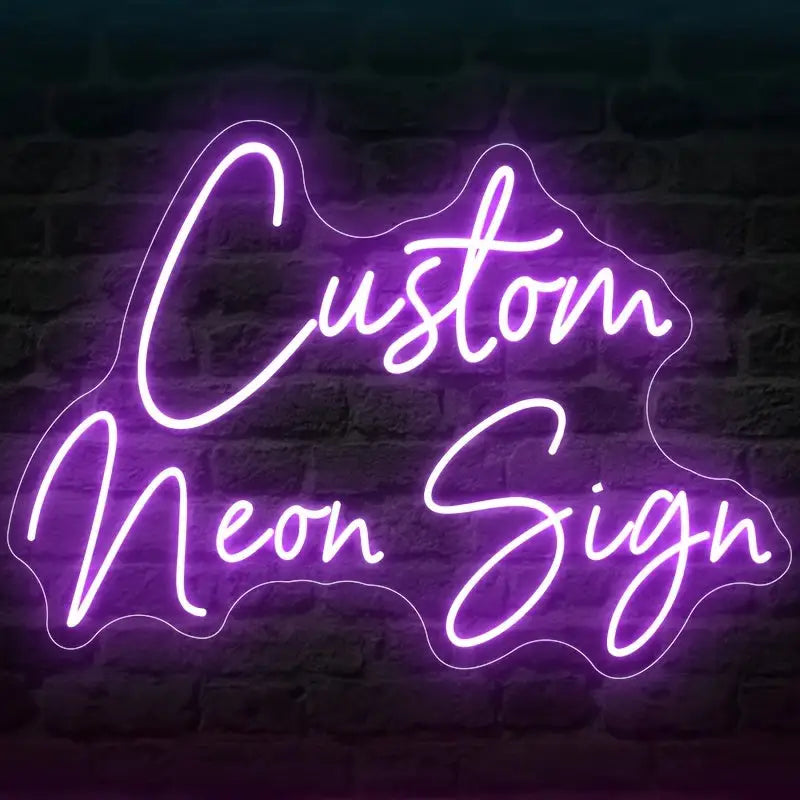 Custom LED Neon Sign - Personalized Name USB Powered Wall Decor Light in 12 Colors for Bedroom Wedding Birthday Party