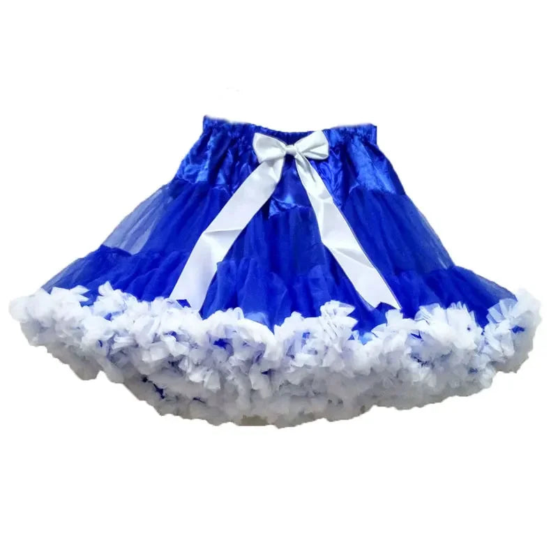 Eco-Friendly Women’s Ruffle Chiffon Ballet Tulle Mini Skirt - Sustainable Summer Tutu Pettiskirt for Teens & Adults