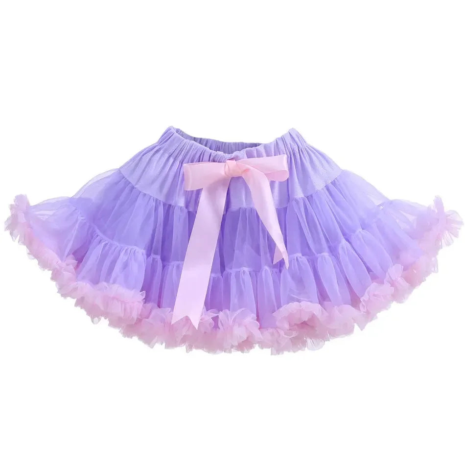 Eco-Friendly Women’s Ruffle Chiffon Ballet Tulle Mini Skirt - Sustainable Summer Tutu Pettiskirt for Teens & Adults