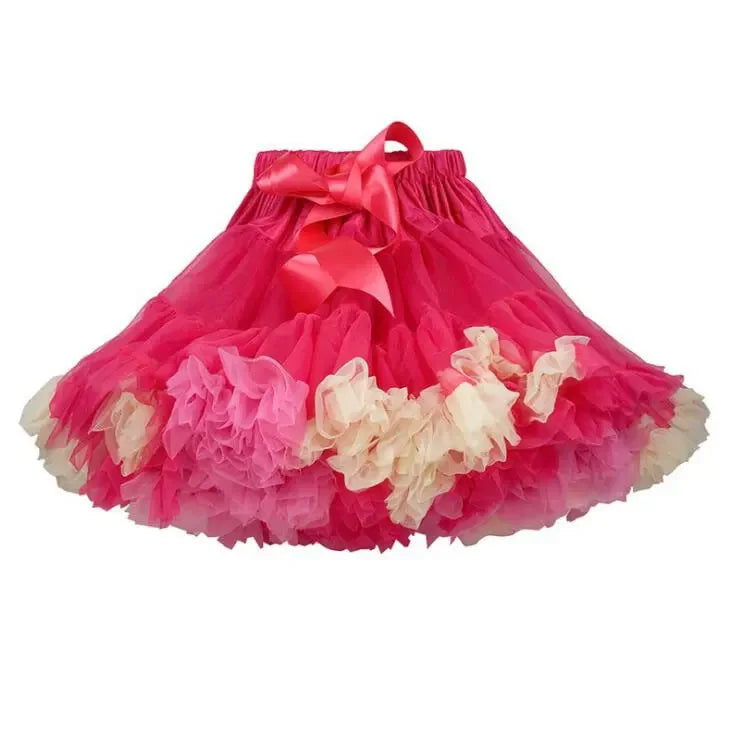 Eco-Friendly Women’s Ruffle Chiffon Ballet Tulle Mini Skirt - Sustainable Summer Tutu Pettiskirt for Teens & Adults