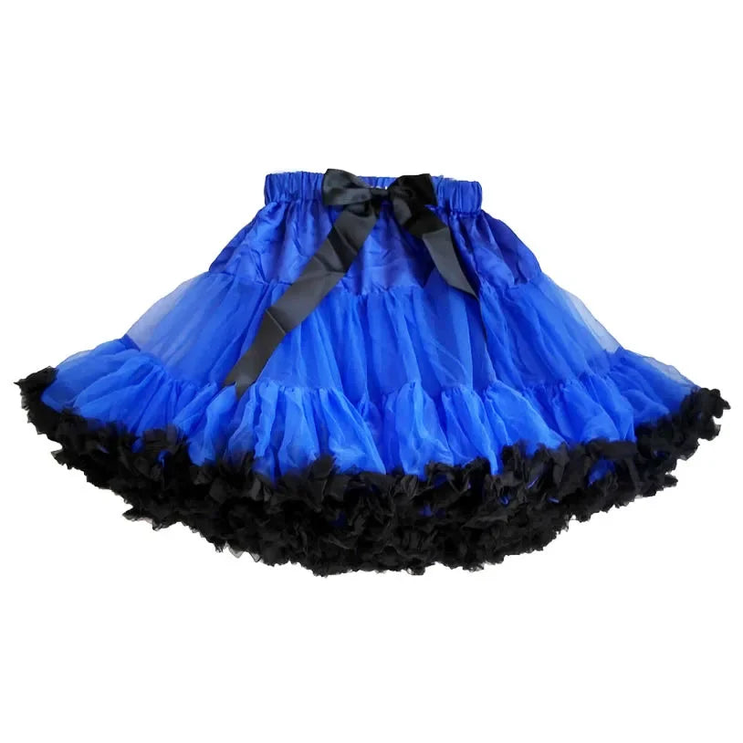 Eco-Friendly Women’s Ruffle Chiffon Ballet Tulle Mini Skirt - Sustainable Summer Tutu Pettiskirt for Teens & Adults