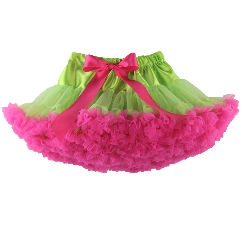 Eco-Friendly Women’s Ruffle Chiffon Ballet Tulle Mini Skirt - Sustainable Summer Tutu Pettiskirt for Teens & Adults