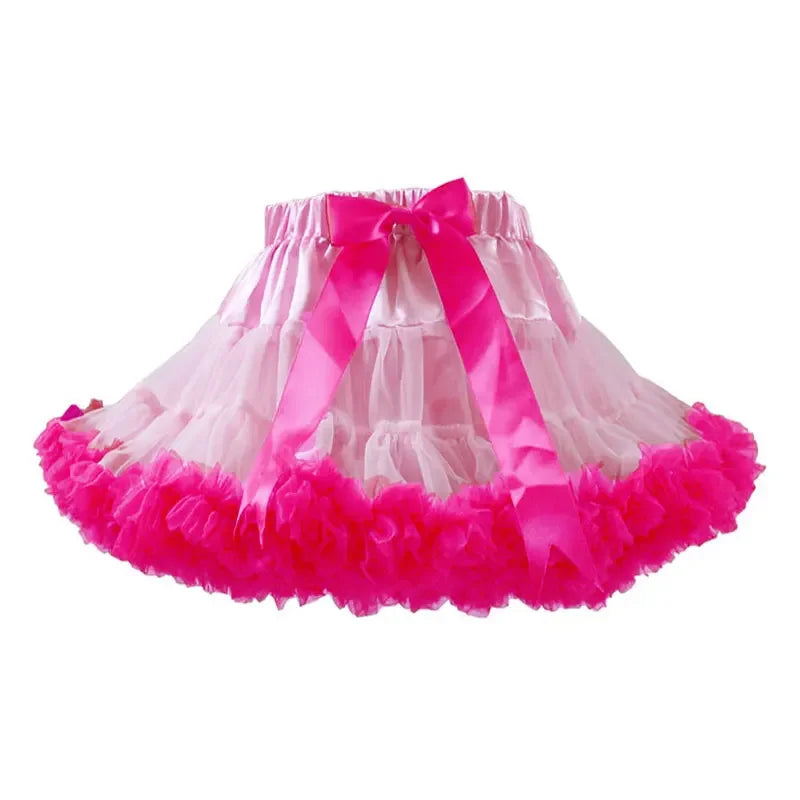 Eco-Friendly Women’s Ruffle Chiffon Ballet Tulle Mini Skirt - Sustainable Summer Tutu Pettiskirt for Teens & Adults